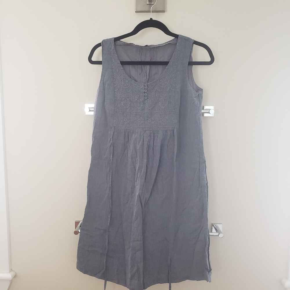 Gray Sleeveless Gap Maternity Dress, Size S